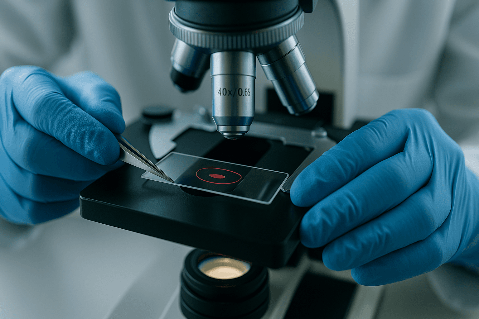 Scientific research in the laboratory